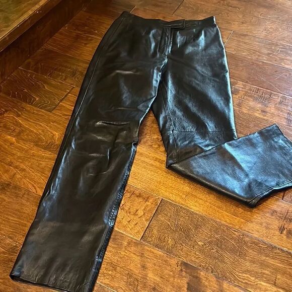 SienaStudio genuine leather pants, size 8!